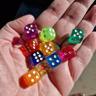 Lote 10 dados de colores nuevos