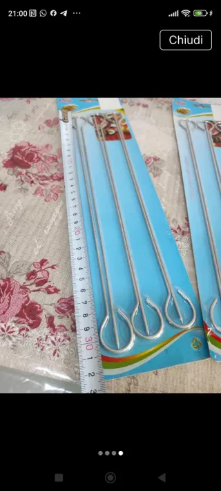 Set 12 Spiedini per Barbecue