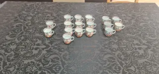 16 Tazas porcelana de Macao