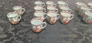 16 Tazas porcelana de Macao