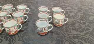 16 Tazas porcelana de Macao