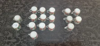 16 Tazas porcelana de Macao