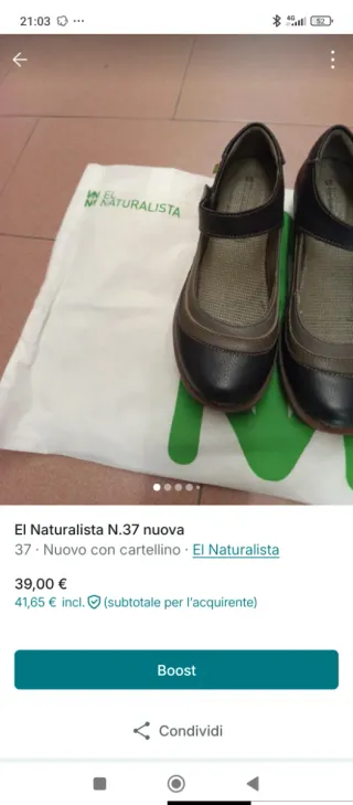 Ballerine El Naturalista N.37 nuove