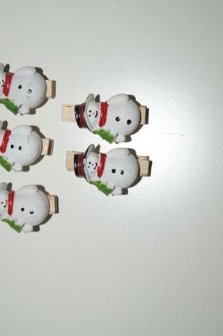 Molas Decorativas Natal Plástico Madeira