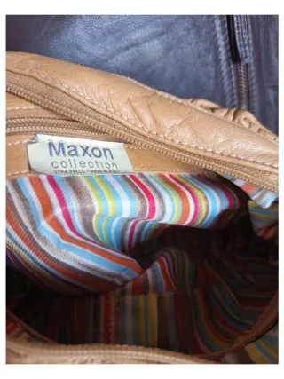 Borsa Maxon vera pelle