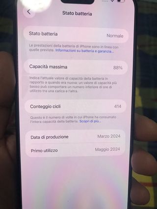 iPhone 15 Pro Max 256GB titanium blu perfetto