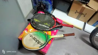 Raquetas de tenis con funda