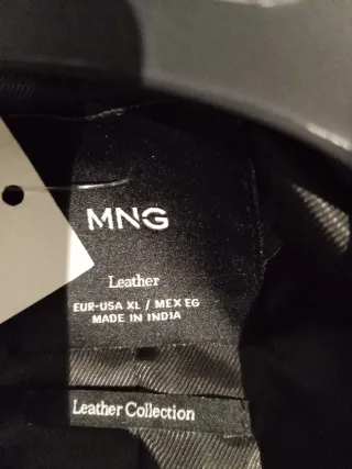 Chaqueta Biker Piel Negra