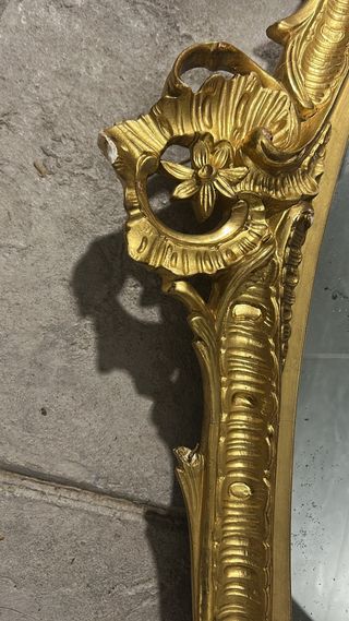 Espejo antiguo pan de oro.