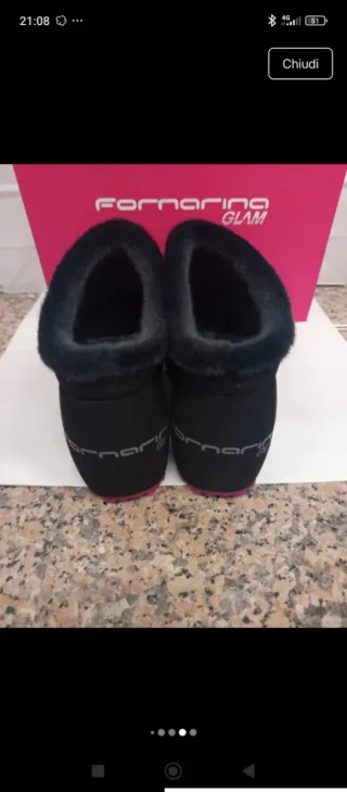 Fornarina sabot pelo nero Tg 37