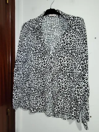 Blusa Talla Grande Estampado Animal