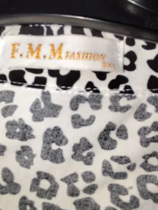 Blusa Talla Grande Estampado Animal