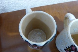 Botijo y 3 jarras cerámica española Pablo Sanguino