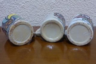 Botijo y 3 jarras cerámica española Pablo Sanguino