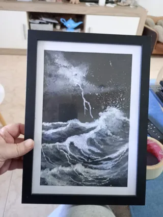 Quadro Tecnica Mista, Pastello e Acrilico