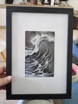 Quadro Tecnica Mista, Pastello e Acrilico