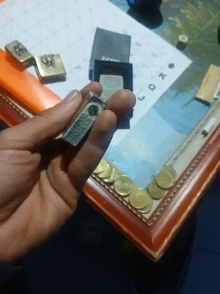 Mechero Zippo Bronce Jinete seminuevo su caja