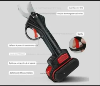 Tijeras Podar Eléctricas Recargables (2 Baterías)