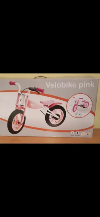 Bici sin pedales rosa