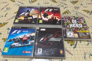 Lote 5 Juegos PS3 F1 y DJ Hero