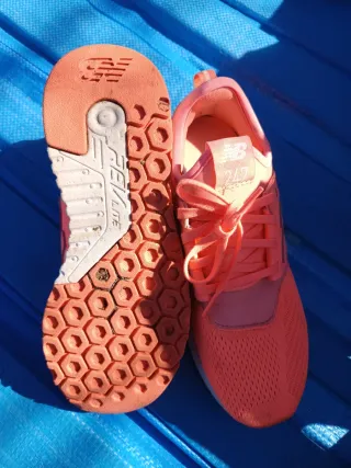 Zapatillas New Balance 247 Mujer Naranja/Rosa