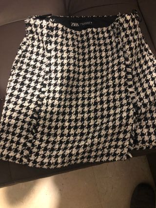 Falda Zara pata de gallo