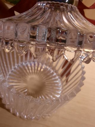 Portacandele in vetro con fiori