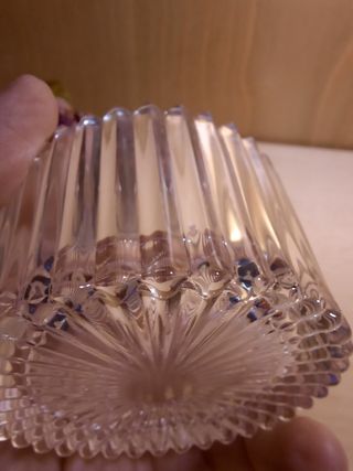 Portacandele in vetro con fiori