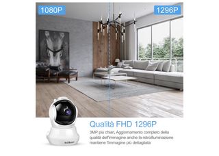 Cámara Vigilancia SriHome 1296P IOS/Android