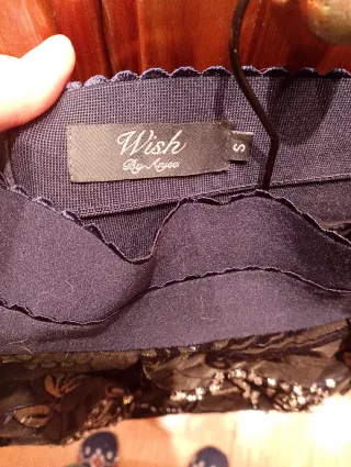 Conjunto azul oscuro y plateado para fiesta