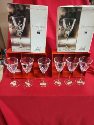 6 Copos de Porto Cristal d'Arques Cassandra