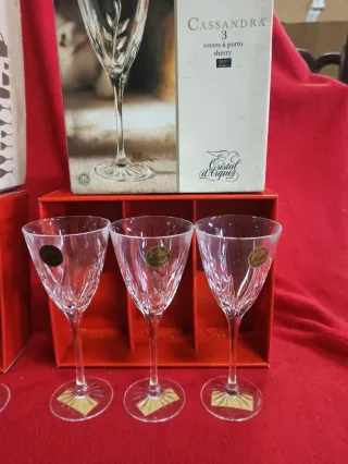 6 Copos de Porto Cristal d'Arques Cassandra