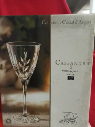 6 Copos de Porto Cristal d'Arques Cassandra