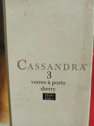 6 Copos de Porto Cristal d'Arques Cassandra