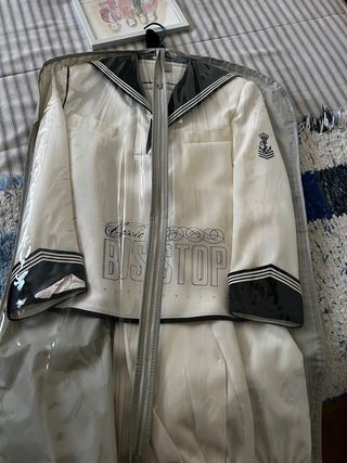 Traje de Comunión Blanco Marino