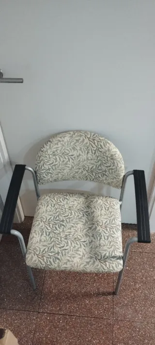 Silla diseño floral