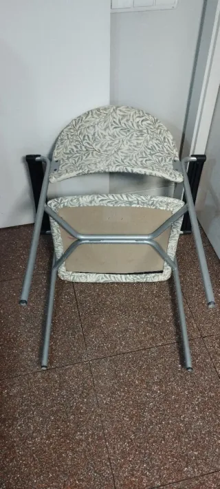 Silla diseño floral