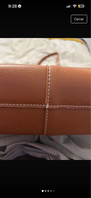 Bolso tipo Polene marrón mini cyme