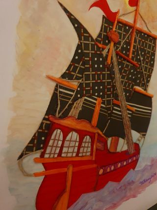 Barca in legno e tela Odisea Del Mare