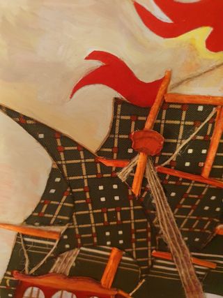 Barco de madera y tela Odisea Del Mar