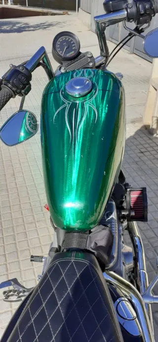 Harley Davidson Sportster XL883 etiqueta ambiental