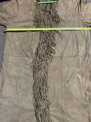 Chaqueta larga piel cabra M