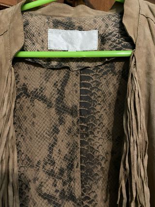 Chaqueta larga piel cabra M