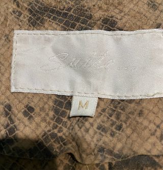 Chaqueta larga piel cabra M