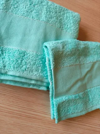 Set 2 Asciugamani per ricamo punto croce