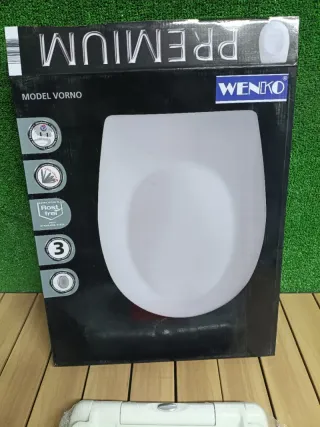 WENKO Asiento de inodoro «Vorno», antibacteriano