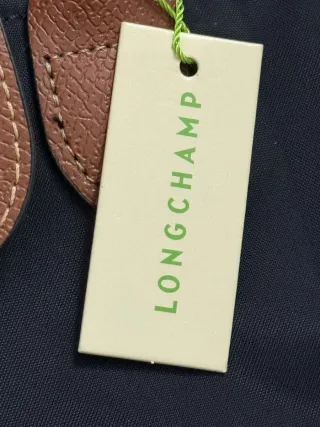 Bolso Longchamp Azul Marino y Marrón