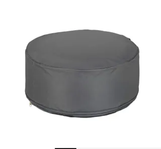 Puf gonfiabile da esterno per campeggio grigio
