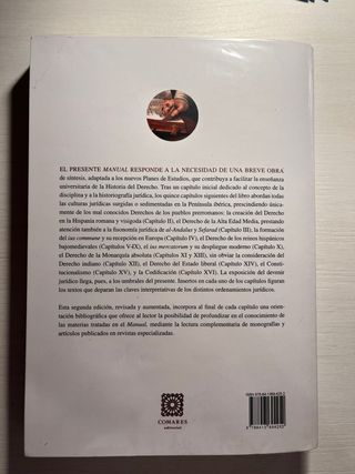 Manual de Historia del Derecho UGR 2 edición