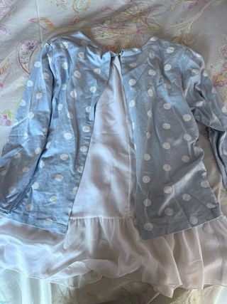 Camiseta top lunares manga larga